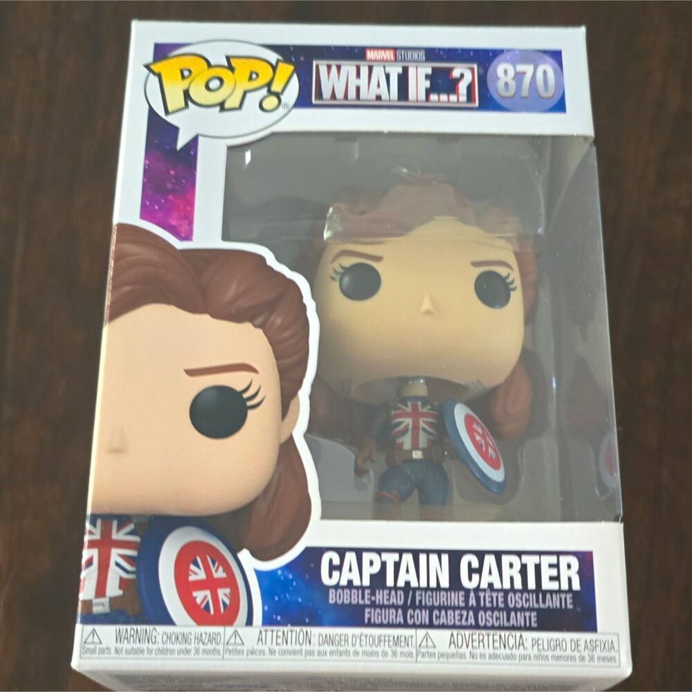 Funko Pop! Vinyl: Marvel What If...? Captain Carter Bobble-Head #870